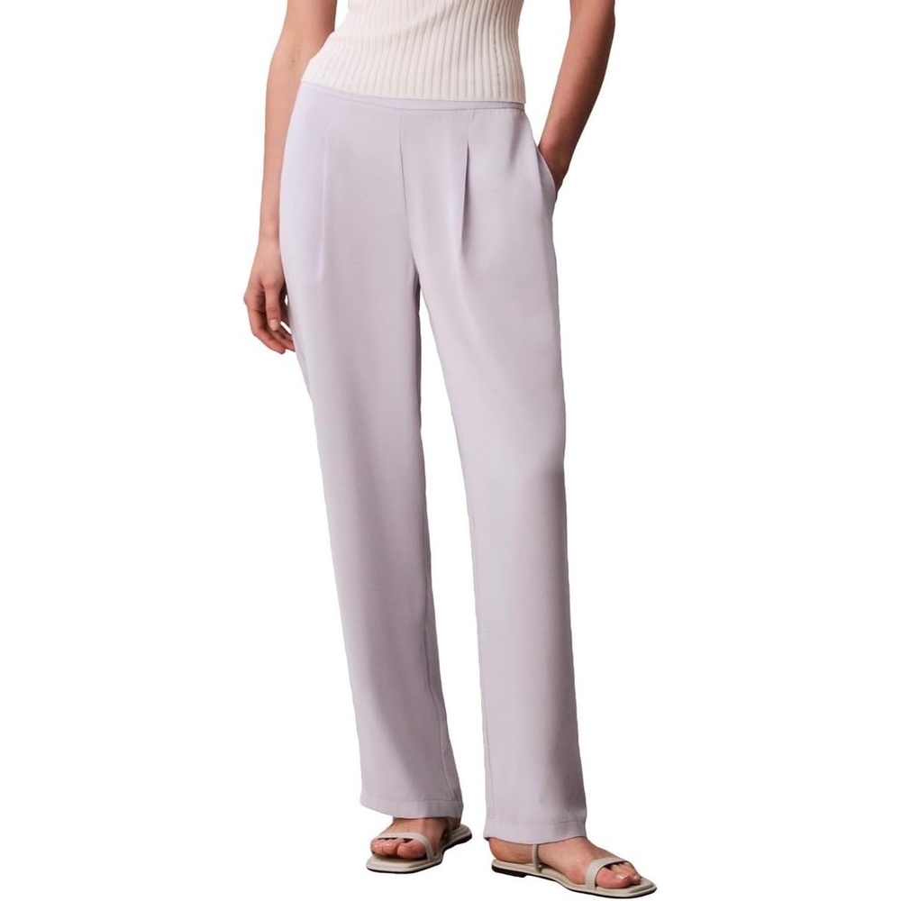image:imageCalvin Klein Womens Crepe Wide Leg TrouserEvening Haze