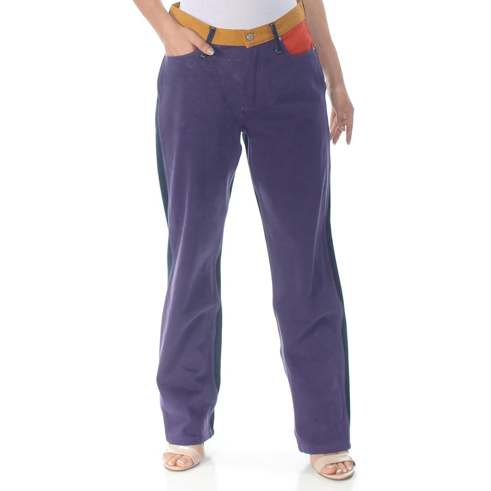 image:imageCalvin Klein Womens High Rise Straight Fit JeansUkelely Patch