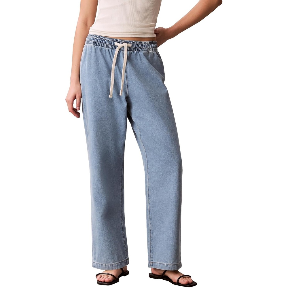 image:imageCalvin Klein Womens Lightweight Denim Pullon PantsOcean Front