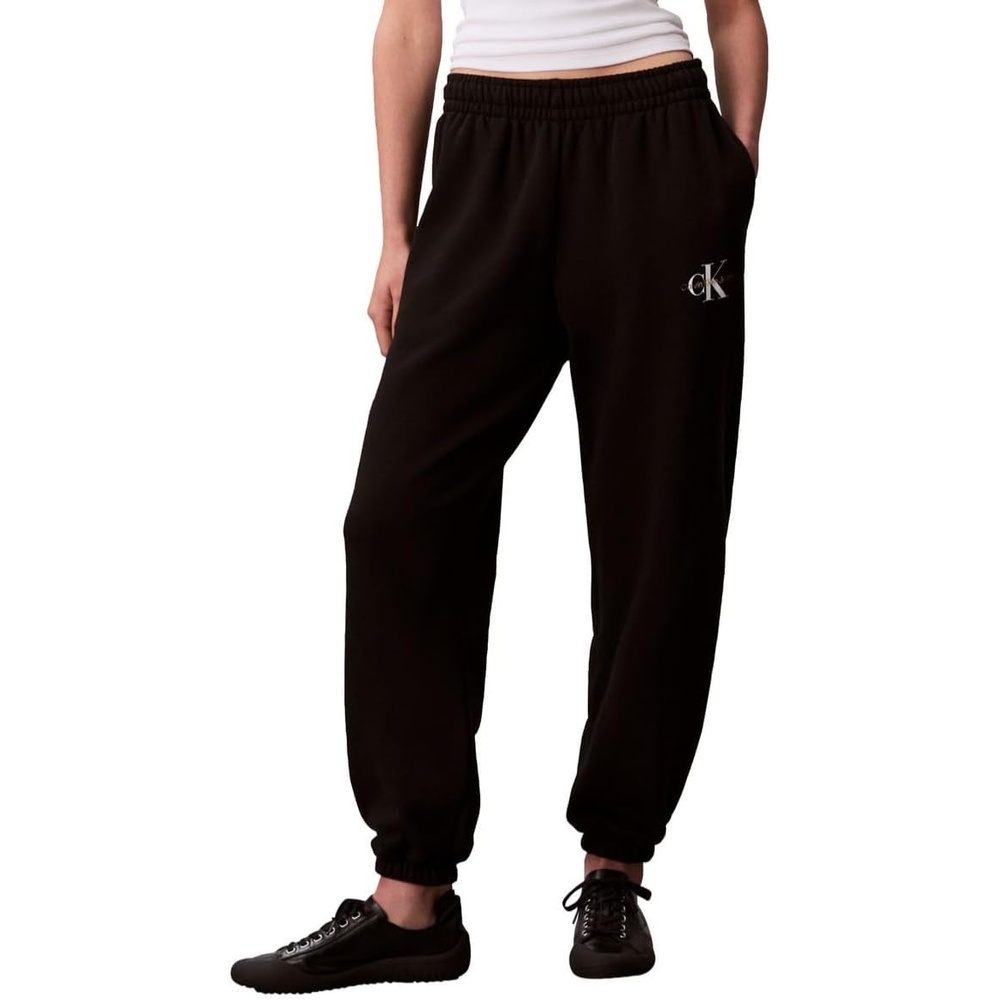 image:imageCalvin Klein Womens Monogram Logo JoggersBlack