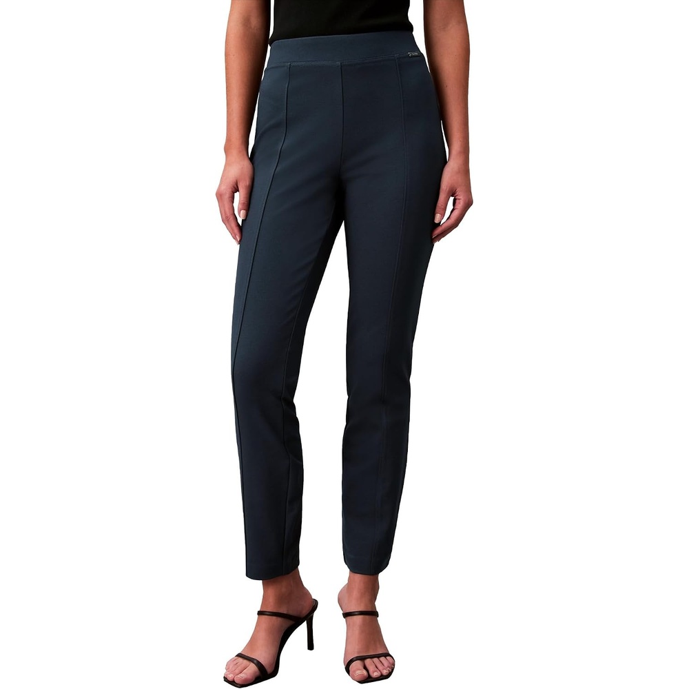 image:imageCalvin Klein Womens Ponte Skinny Fit PantsInk