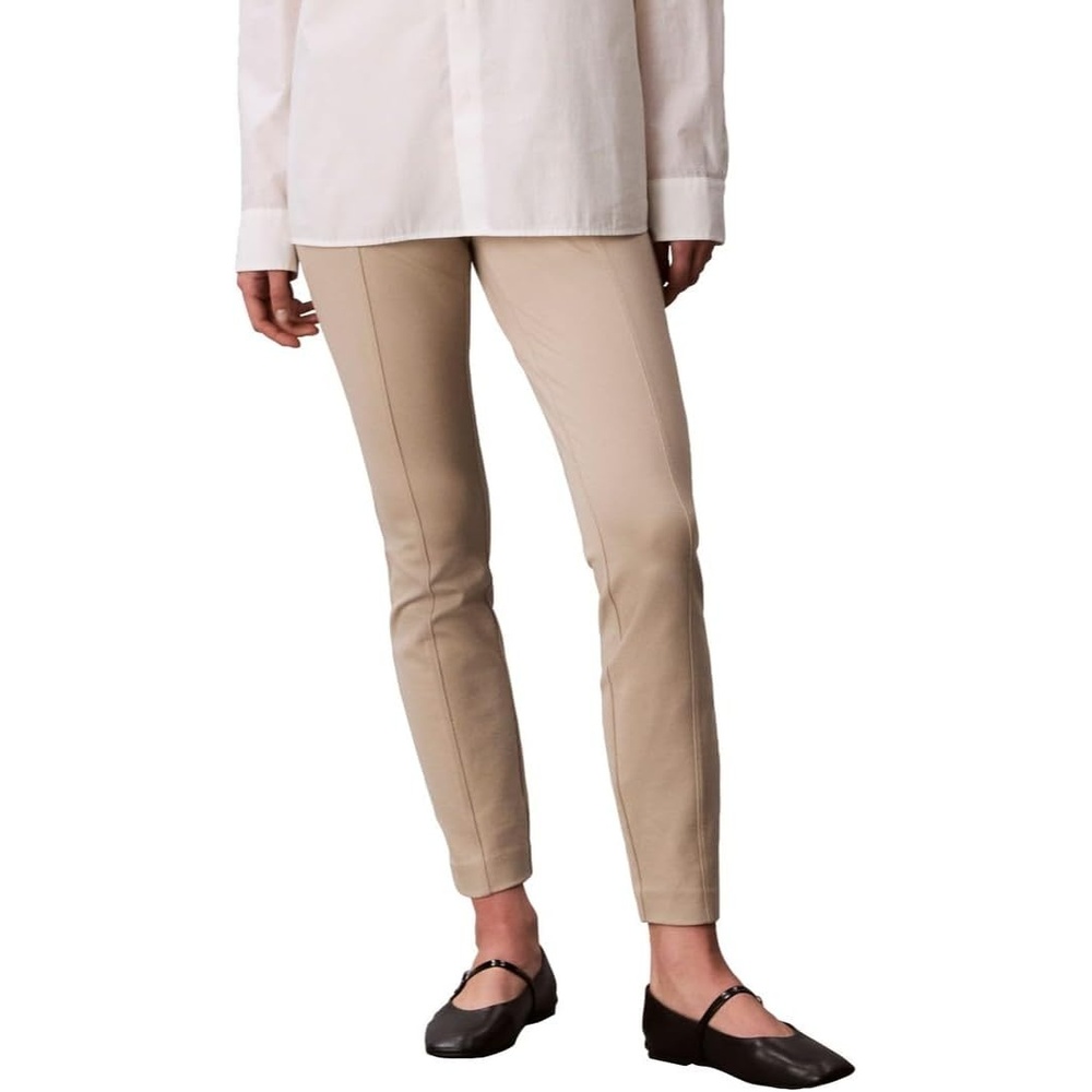 image:imageCalvin Klein Womens Ponte Skinny Fit PantsIsland Fossil