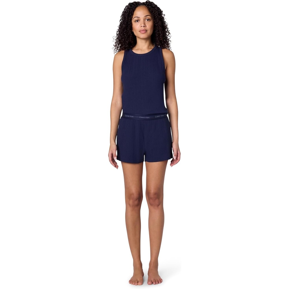 image:imageCalvin Klein Womens Refined Rib Tank Short SetShoreline