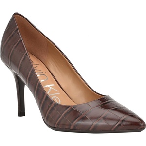 Calvin Klein Gayle Pump(Brown Croco 201)