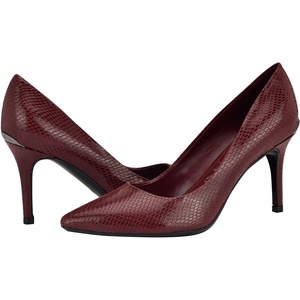 Calvin Klein Gayle Pump(Dark Red Snake)
