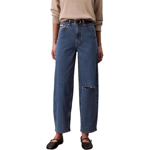 Calvin Klein Women’s Barrel Fit Jeans(Blue Jay)