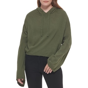 Calvin Klein Women’s Chain Stitch V-neck Sweater(Thyme)