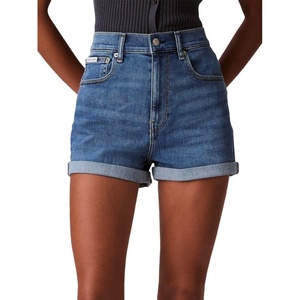 Calvin Klein Women’s High Rise Denim Shorts(Blue Jay)