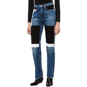 Calvin Klein Women’s High Rise Straight Fit Jeans(Keeling Patch)