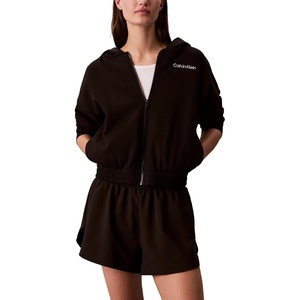 Calvin Klein Women’s Performance Brushed French Terry Zip Hoodie(Black)
