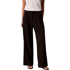 Calvin Klein Women’s Soft Twill Pull-on Pants(Black)
