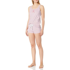 Calvin Klein Women’s Tank Top and Boxer Short Pajama Set(Pin Dot)
