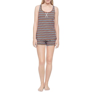 Calvin Klein Women’s Tank Top and Boxer Short Pajama Set(Prism Black)