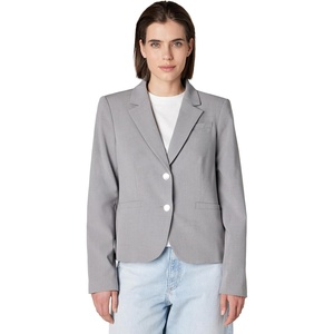 Calvin Klein Women’s Two Button Lux Blazer (Petite, Standard, & Plus)(Tin)
