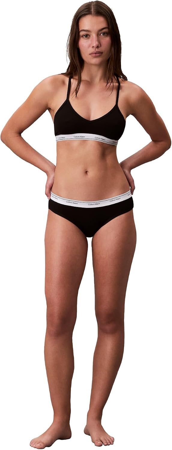 image:imageCalvin Klein Balance Cotton Stretch Bikini Panties 3 PackBlack Grey Heather Kells Green