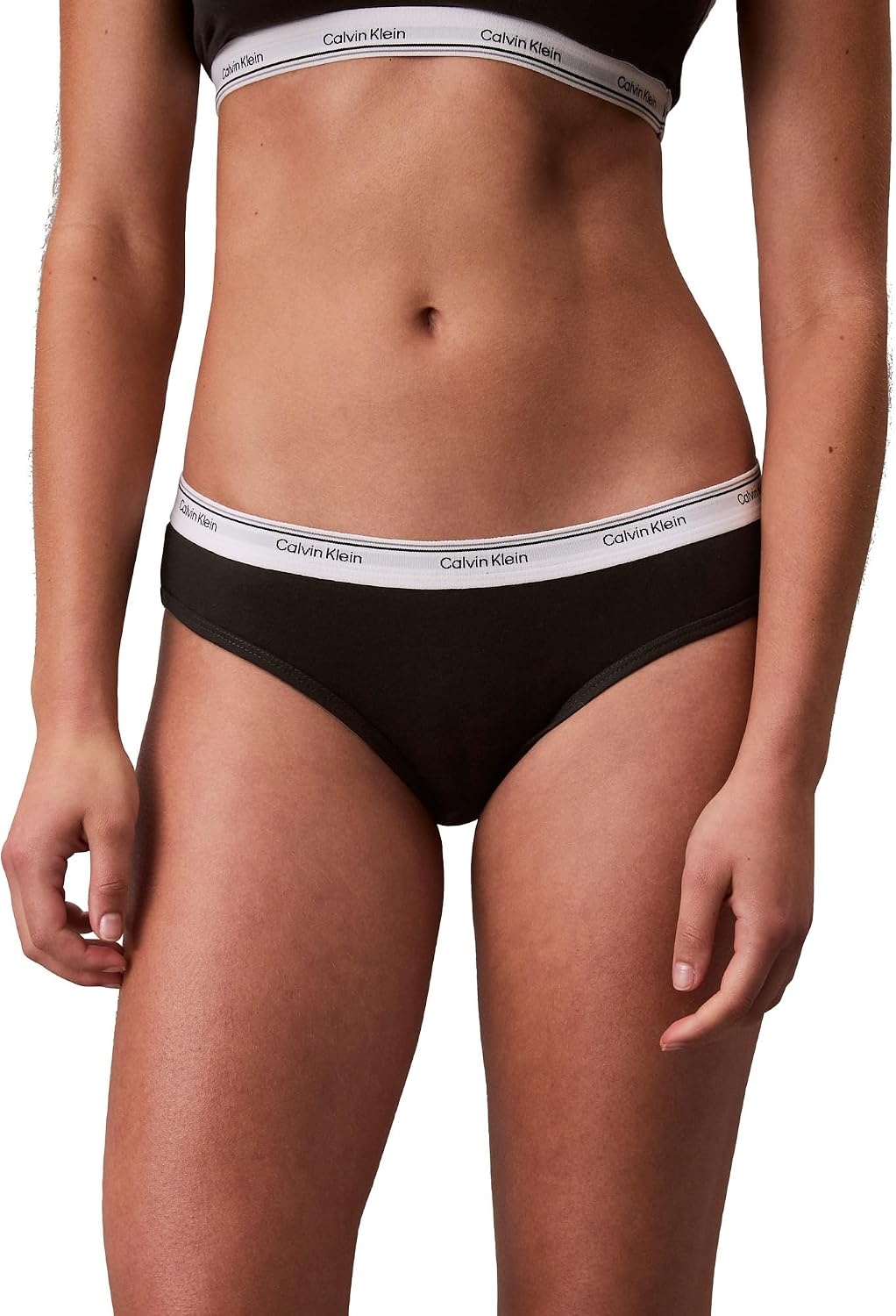 image:imageCalvin Klein Balance Cotton Stretch Bikini Panties 3 PackBlack Grey Heather Kells Green