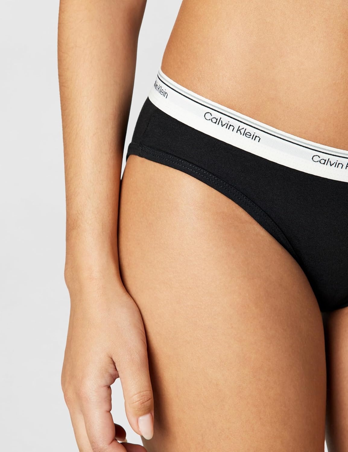 image:imageCalvin Klein Balance Cotton Stretch Bikini Panties 3 PackBlack Snow Heather Blue Glass