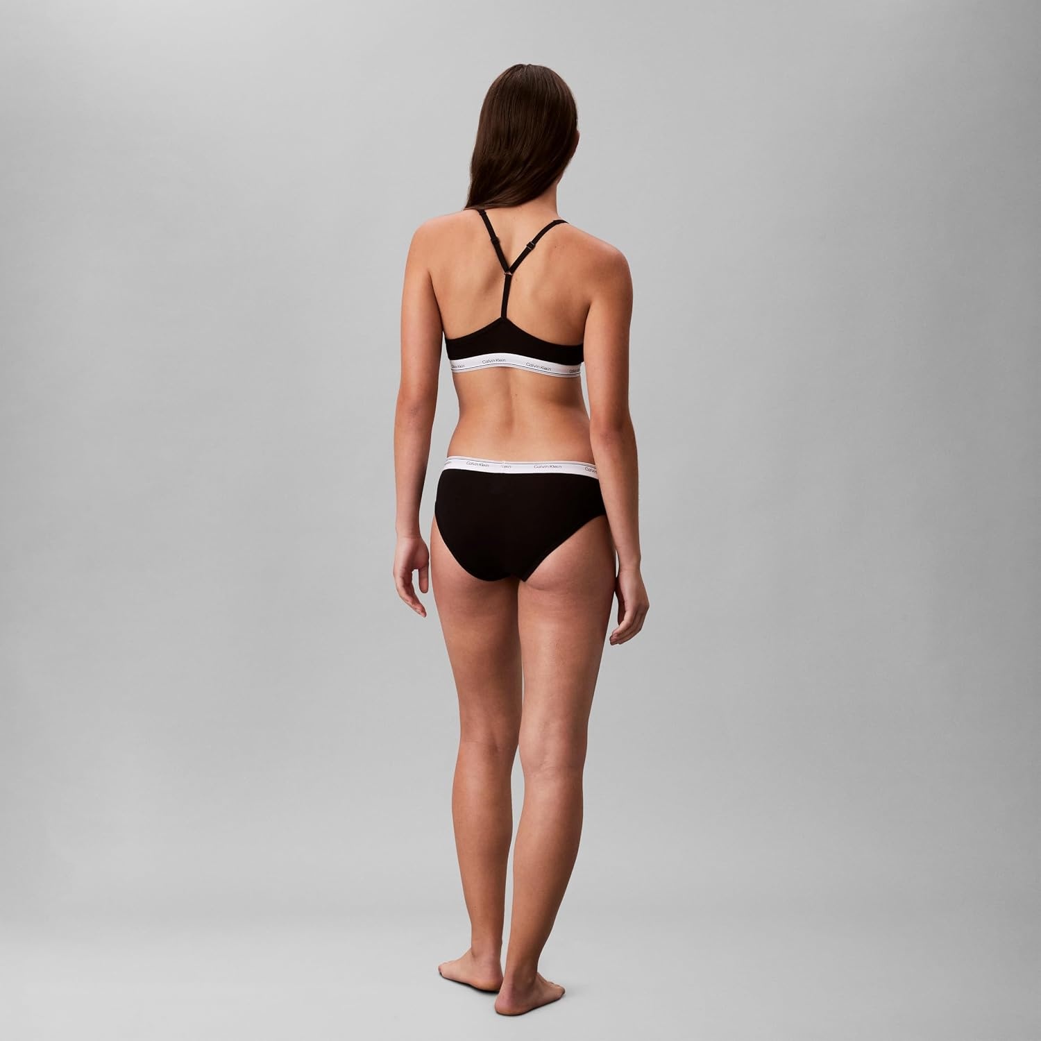 image:imageCalvin Klein Balance Cotton Stretch Bikini Panties 3 PackBlackSnow HeatherCoral Almond
