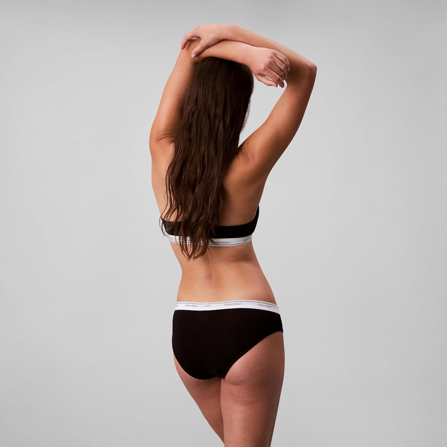 image:imageCalvin Klein Balance Cotton Stretch Bikini Panties 3 PackBlackSnow HeatherCoral Almond