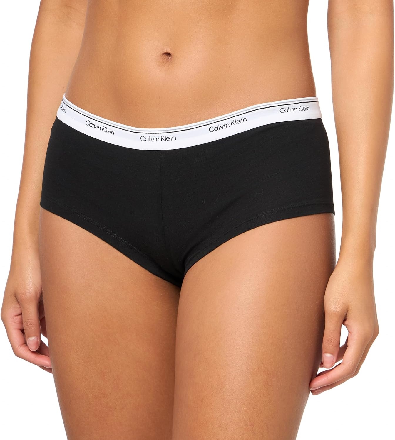 image:imageCalvin Klein Balance Cotton Stretch Boyshort Panties 3 PackBlack Grey Heather Kells Green