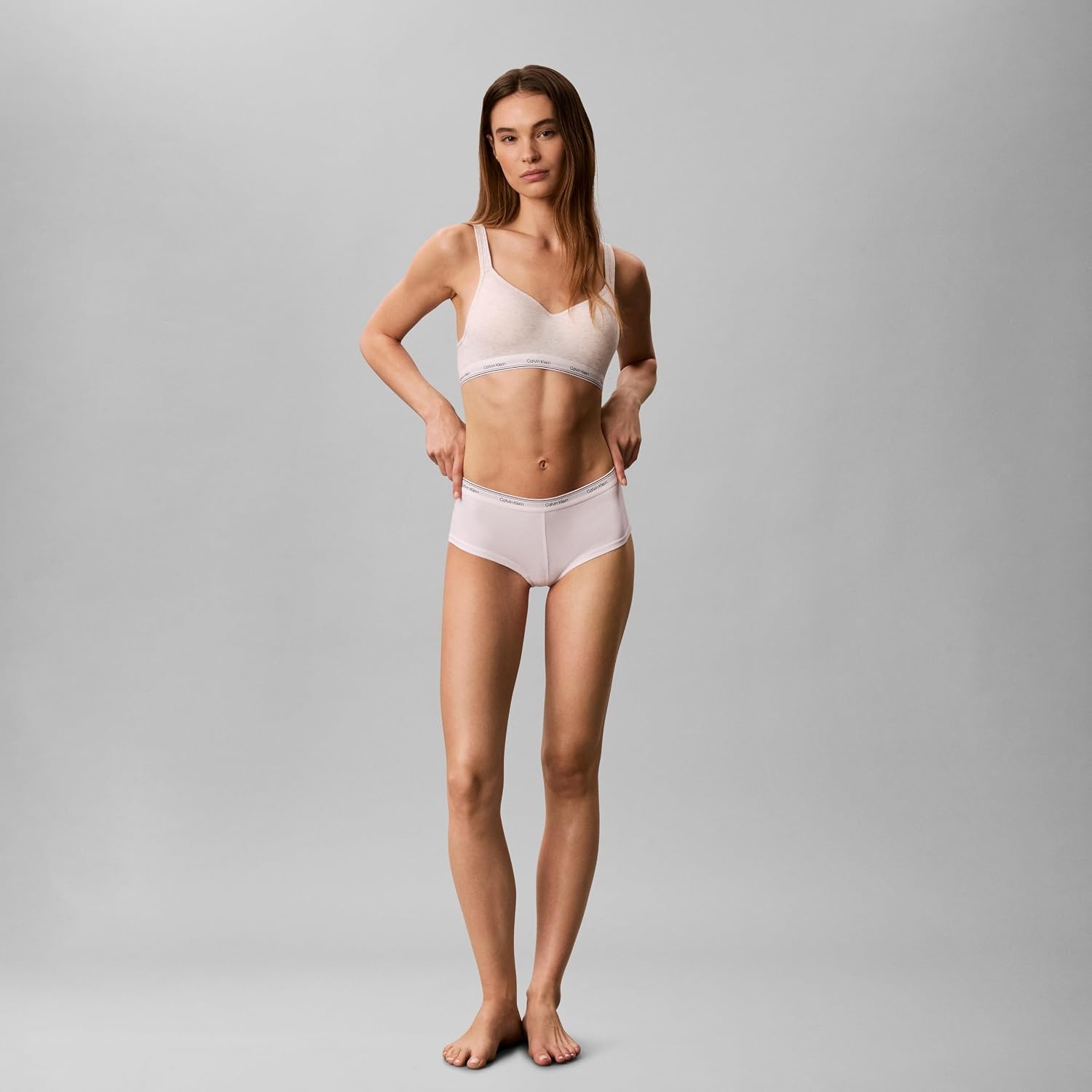 image:imageCalvin Klein Balance Cotton Stretch Boyshort Panties 3 PackBlackGrey HeatherWhite