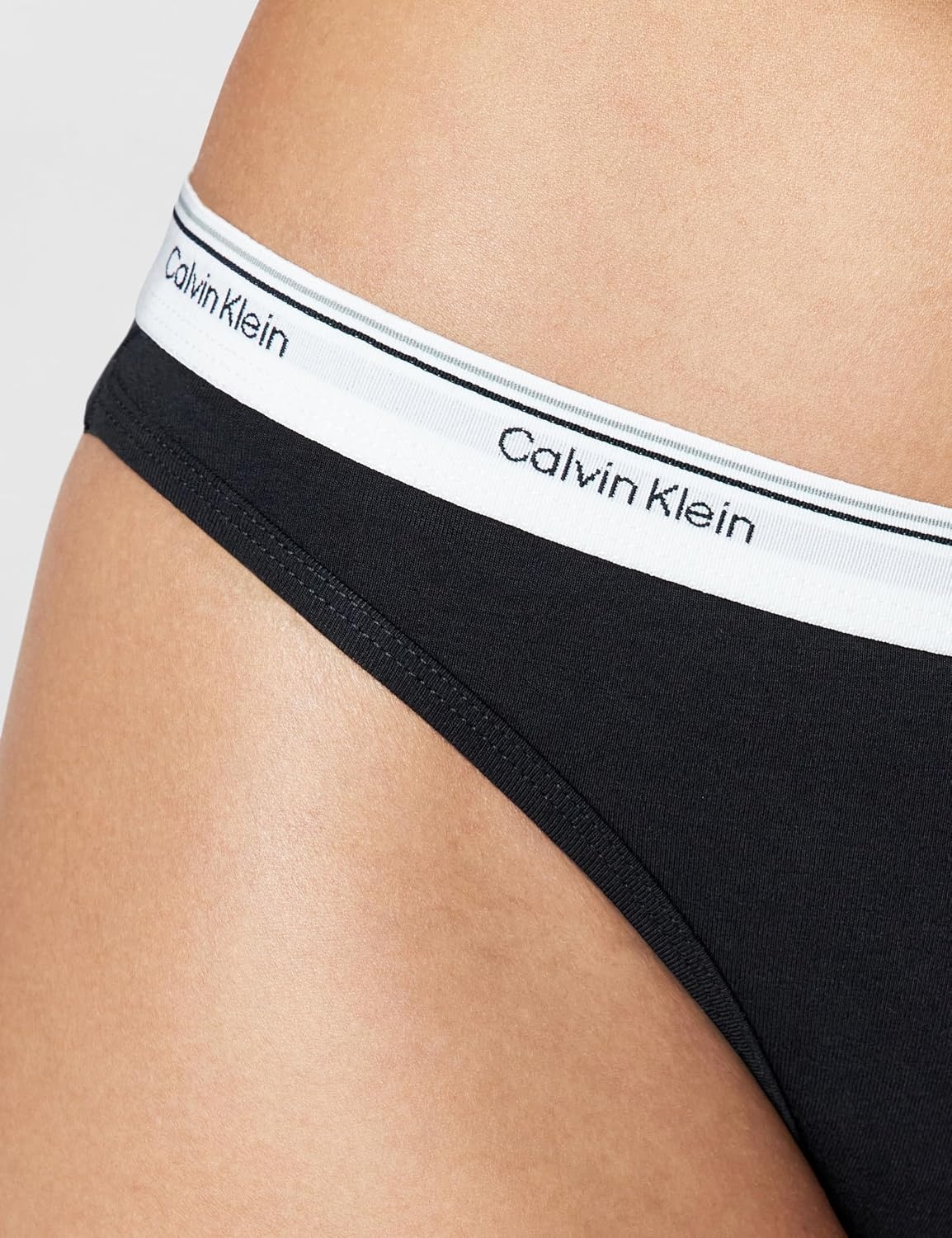 image:imageCalvin Klein Balance Cotton Stretch Thong Panties 3 PackBlackGrey Heather Blue Glass
