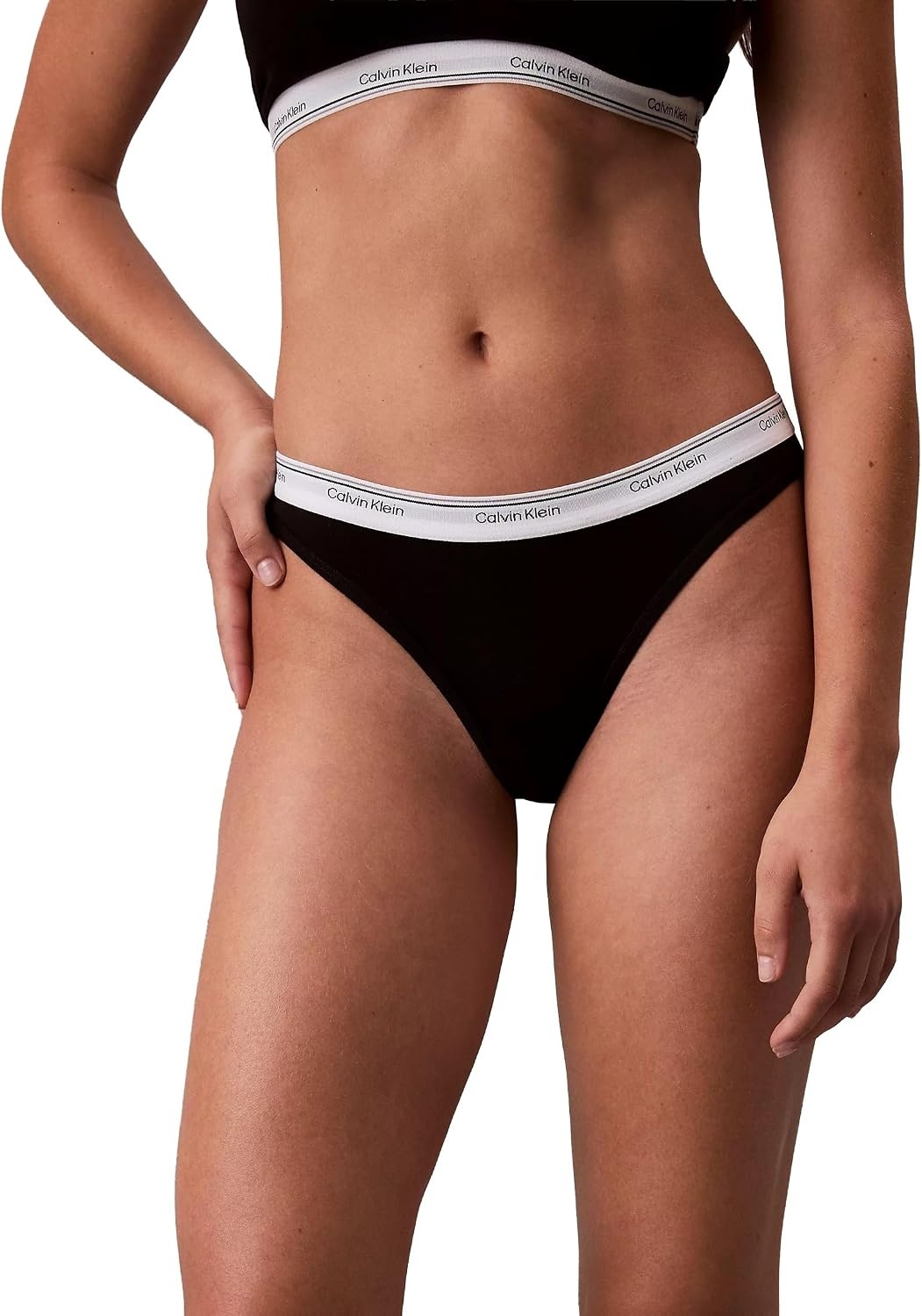 image:imageCalvin Klein Balance Cotton Stretch Thong Panties 3 PackBlackSnow HeatherFresh Taupe