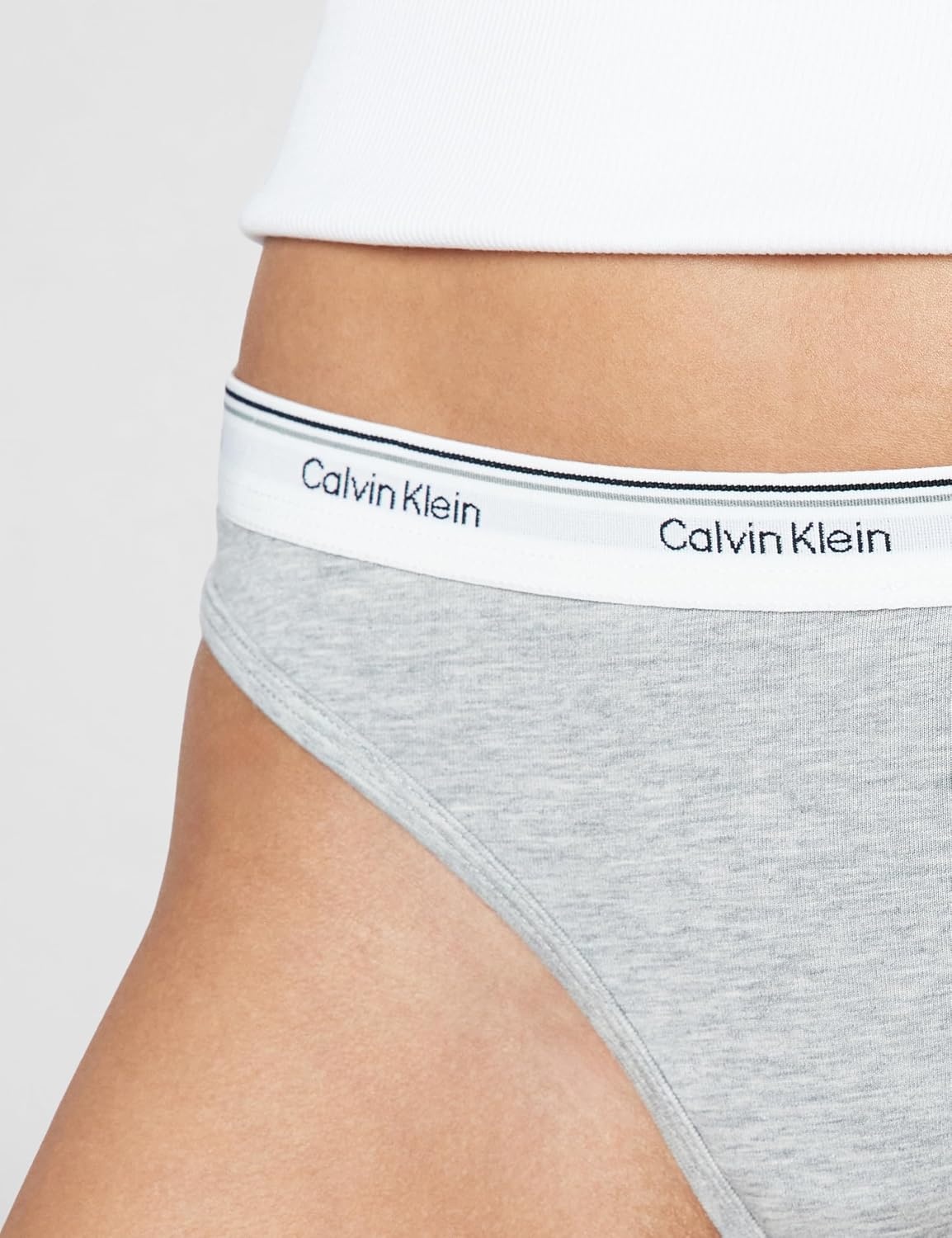 image:imageCalvin Klein Balance Cotton Stretch Thong Panties 3 PackScorched Denim Grey Heather Blue Glass