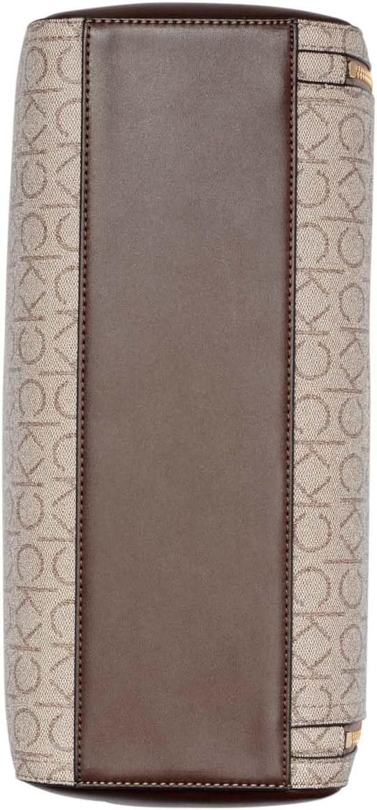 image:imageCalvin Klein Bubble Lamb Novelty Organization SatchelAlmondTaupeJava
