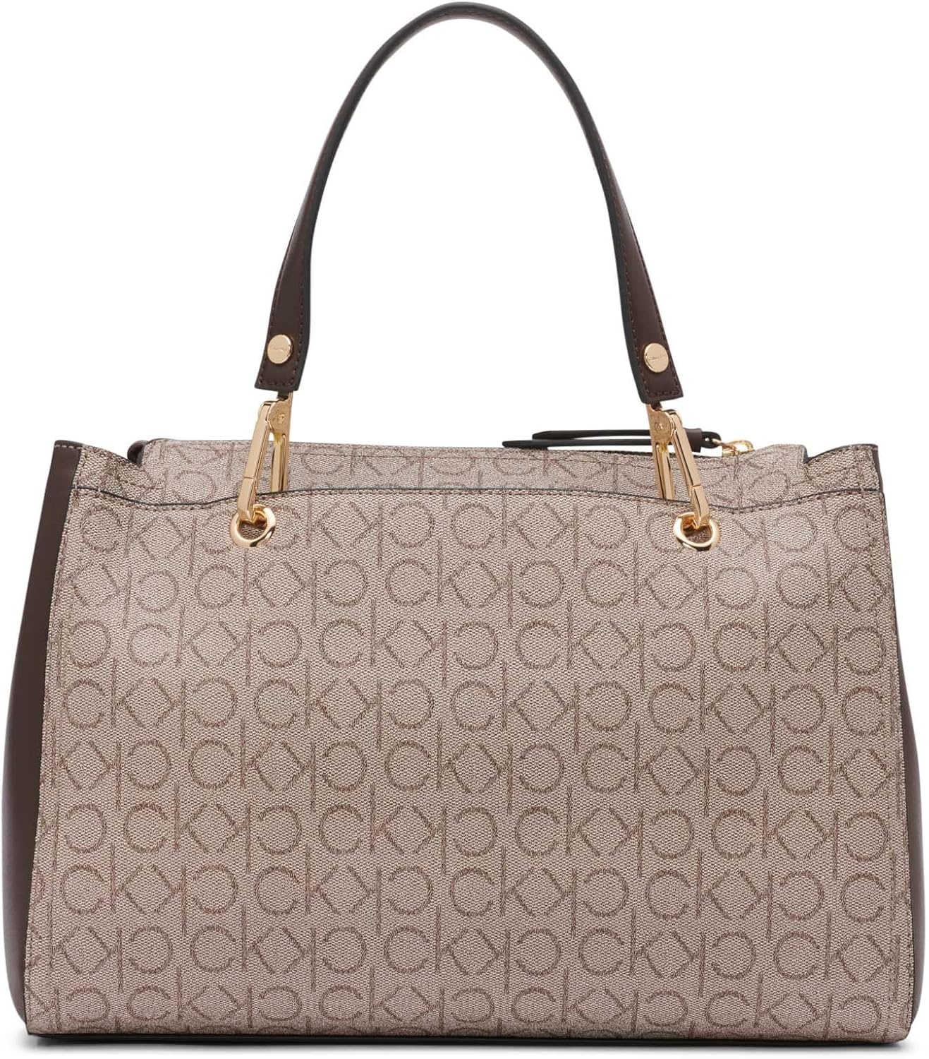 image:imageCalvin Klein Bubble Lamb Novelty Organization SatchelAlmondTaupeJava