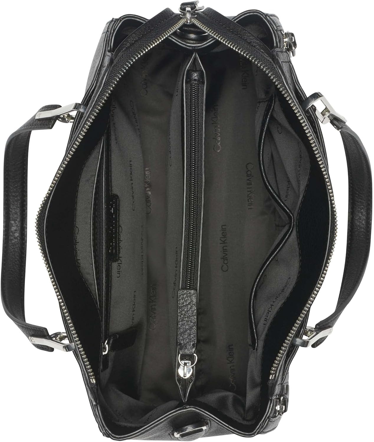 image:imageCalvin Klein Bubble Lamb Novelty Organization SatchelBlackSilver