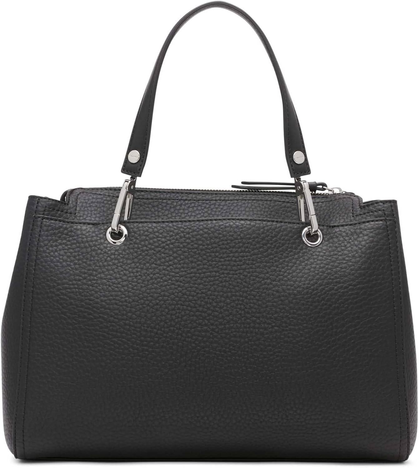 image:imageCalvin Klein Bubble Lamb Novelty Organization SatchelBlackSilver Hampton Pebble