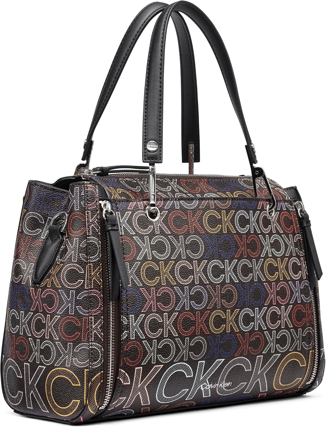 image:imageCalvin Klein Bubble Lamb Novelty Organization SatchelBrown Multi