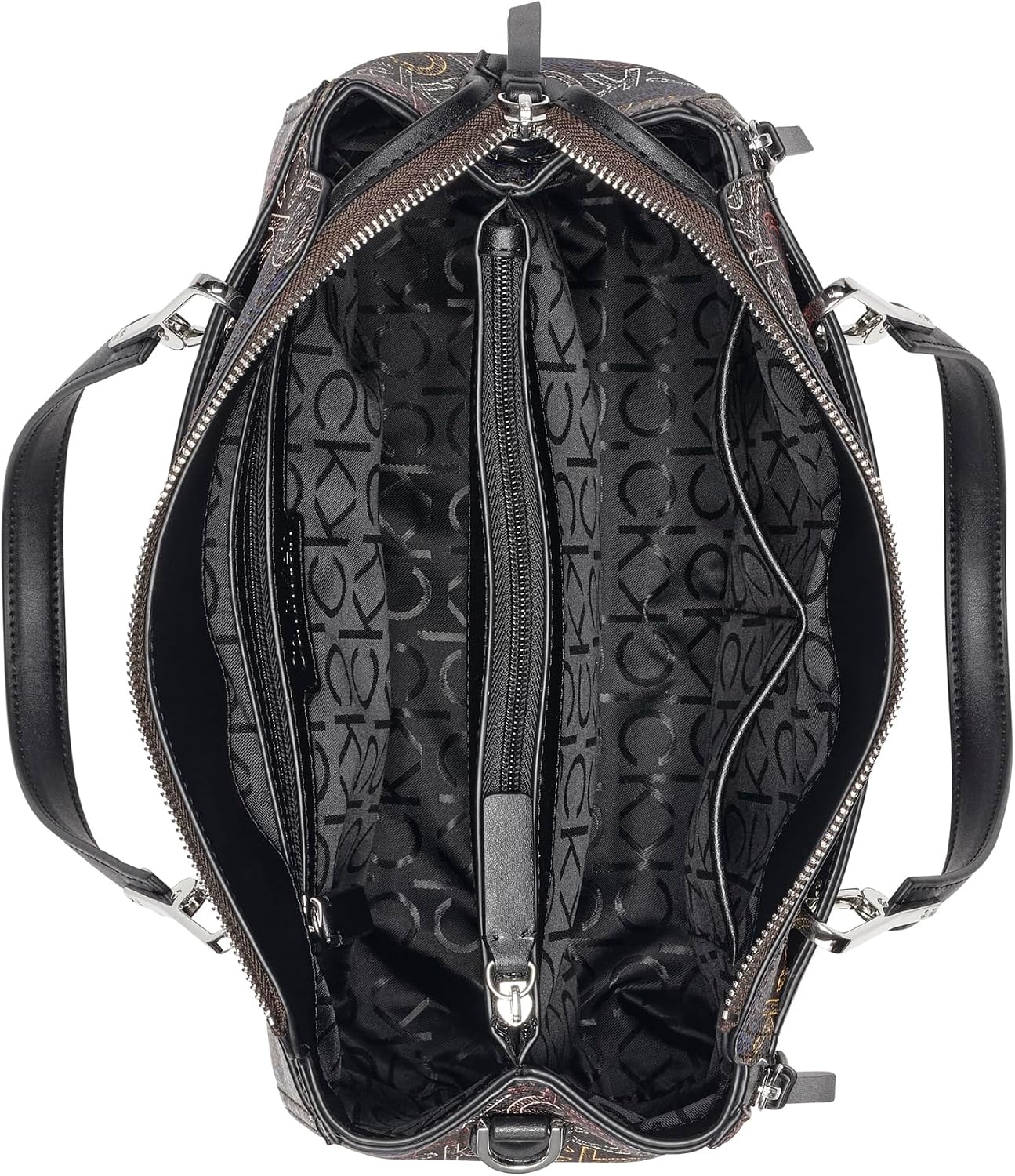 image:imageCalvin Klein Bubble Lamb Novelty Organization SatchelBrown Multi
