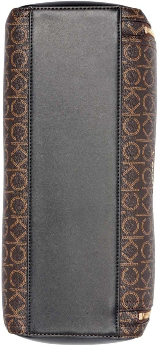 image:imageCalvin Klein Bubble Lamb Novelty Organization SatchelBrownKhakiBlack Linear
