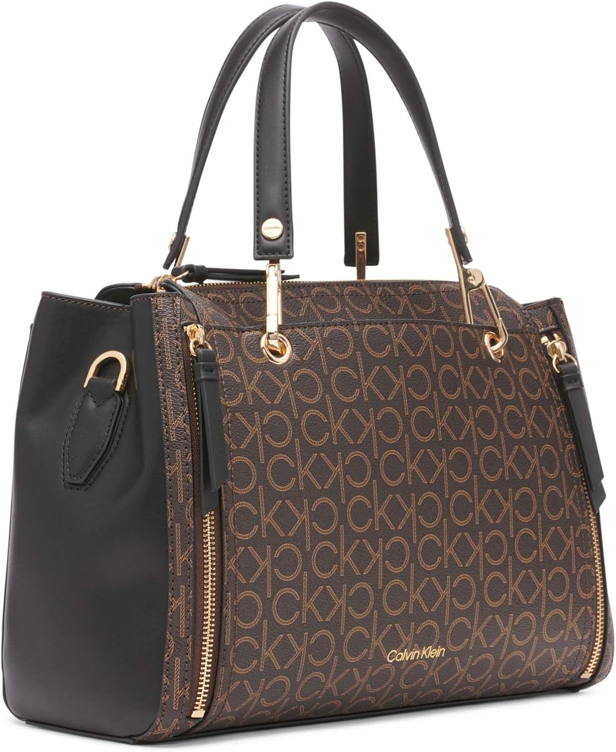 image:imageCalvin Klein Bubble Lamb Novelty Organization SatchelBrownKhakiBlack Linear