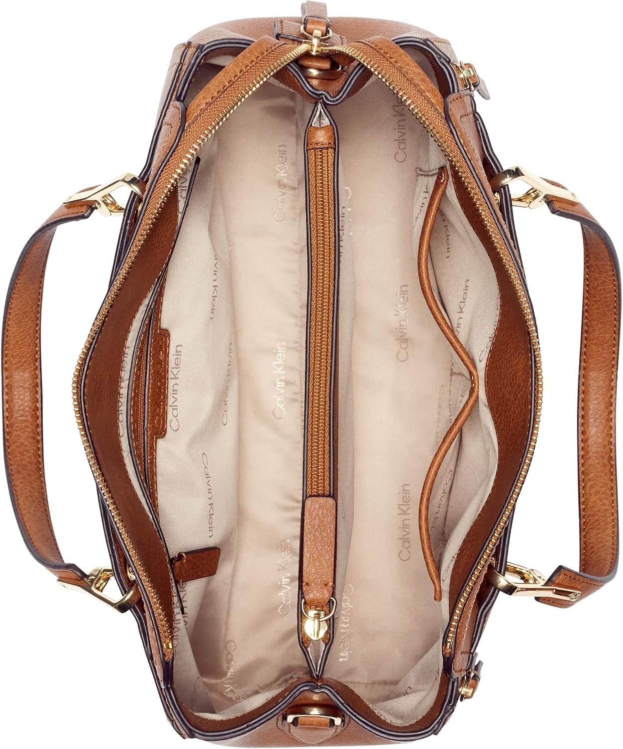 image:imageCalvin Klein Bubble Lamb Novelty Organization SatchelCaramel Combo