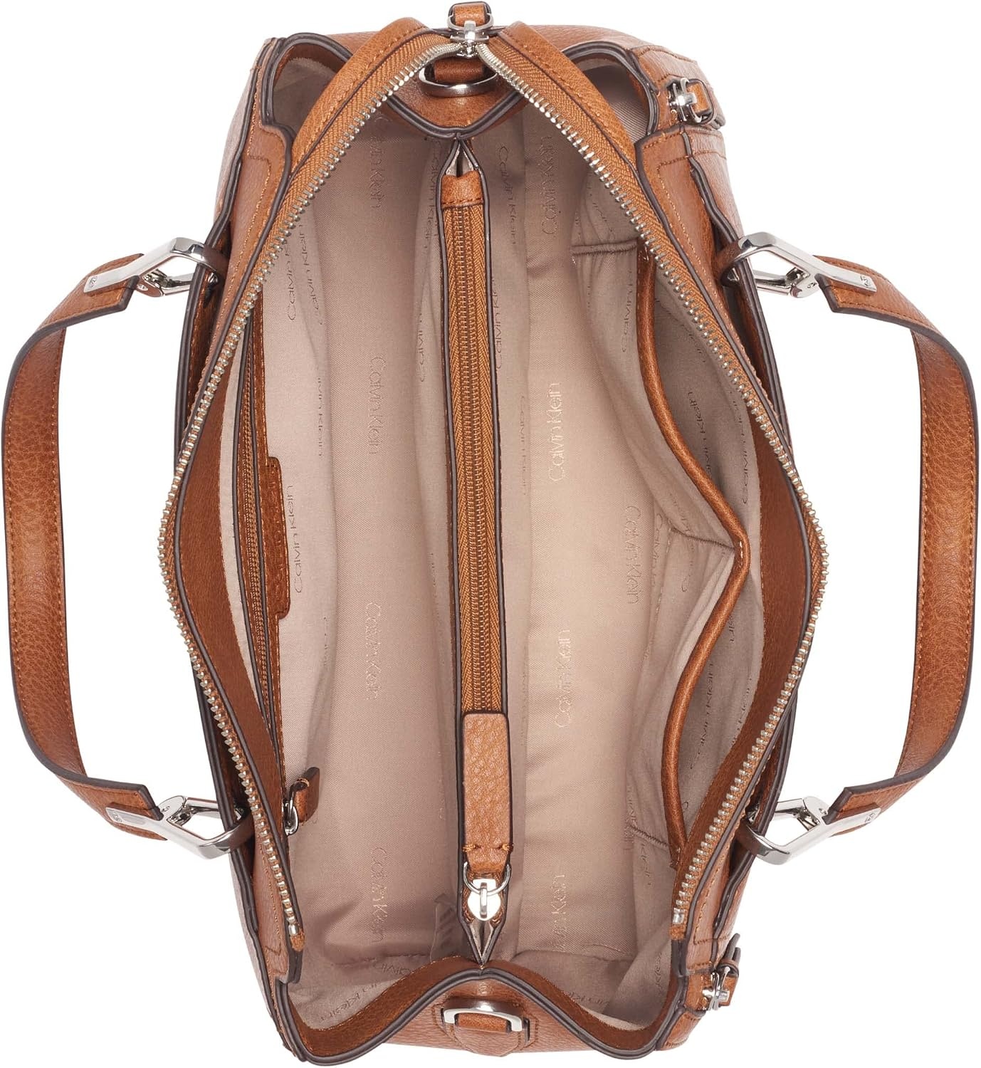 image:imageCalvin Klein Bubble Lamb Novelty Organization SatchelCaramel Mix