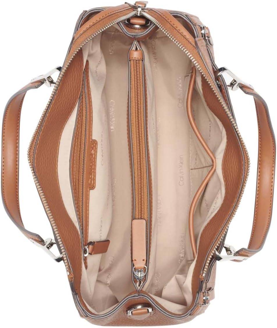 image:imageCalvin Klein Bubble Lamb Novelty Organization SatchelCore Caramel