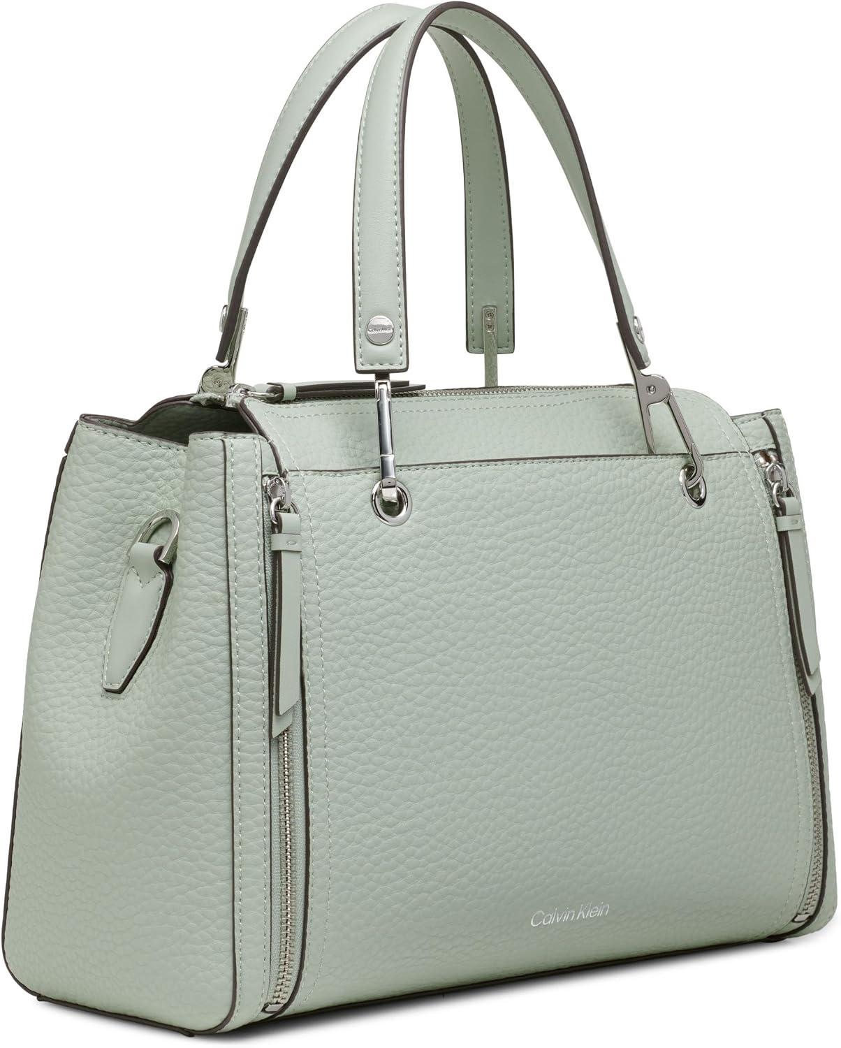 image:imageCalvin Klein Bubble Lamb Novelty Organization SatchelDesert Sage