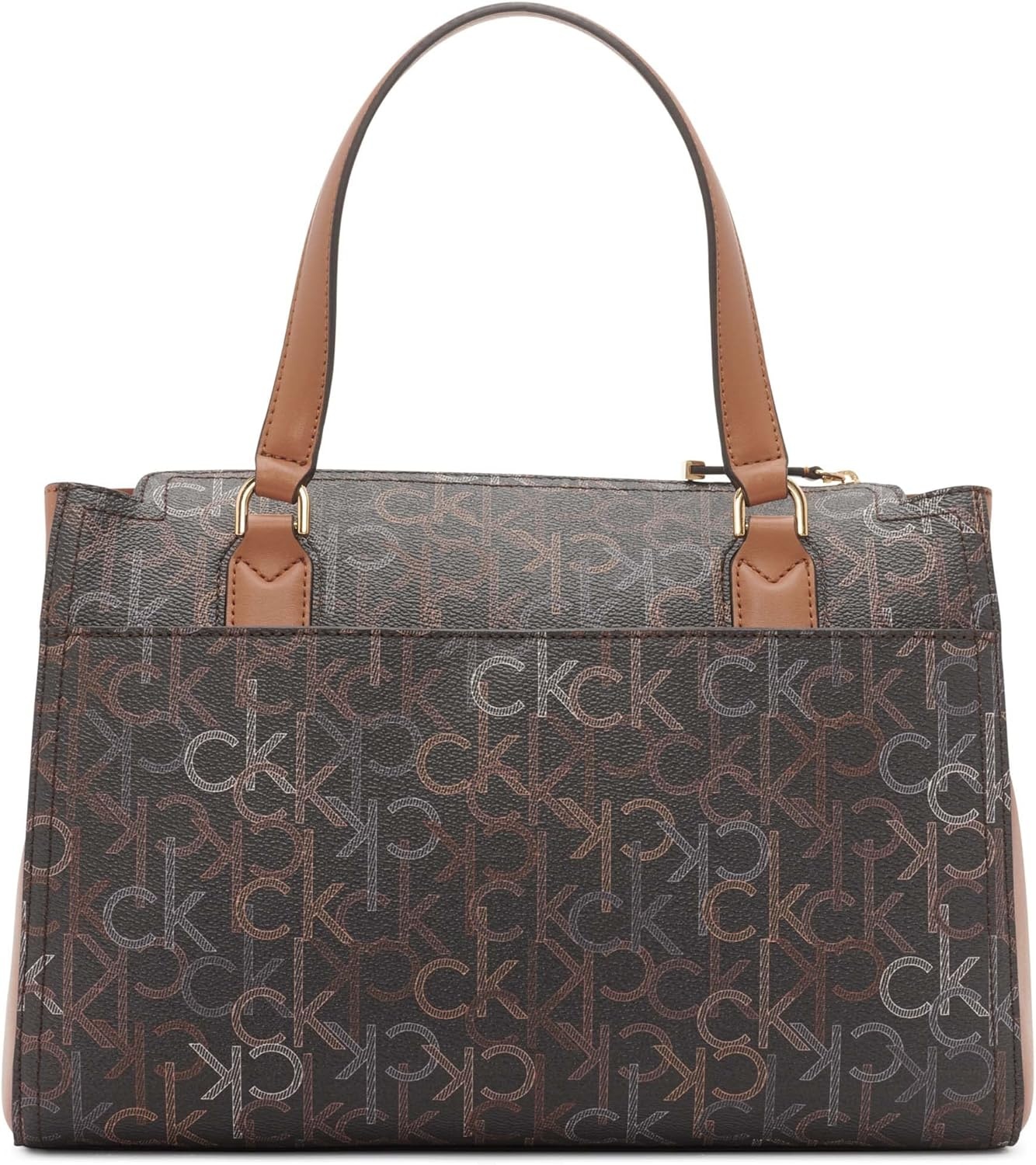 image:imageCalvin Klein Bubble Lamb Novelty Organization SatchelNeutral Multi Logo