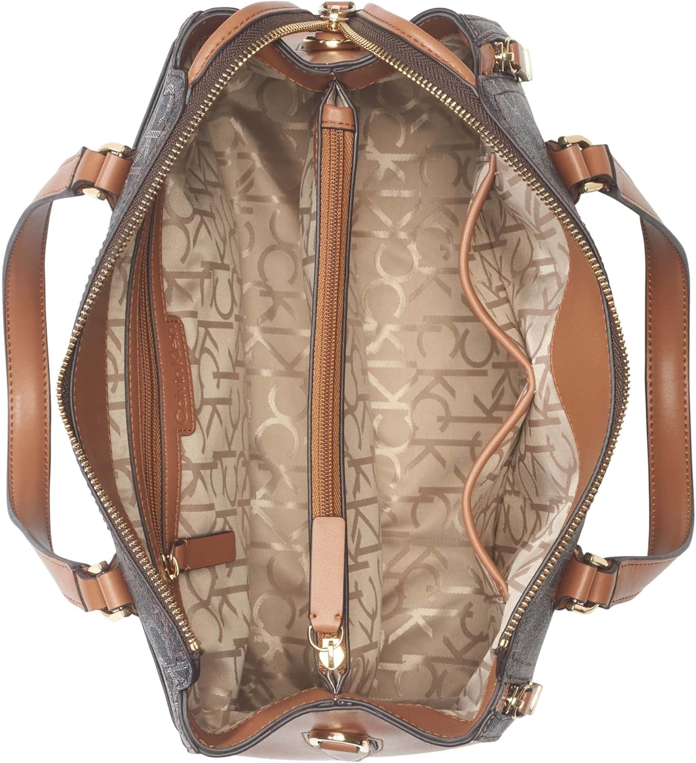 image:imageCalvin Klein Bubble Lamb Novelty Organization SatchelNeutral Multi Logo