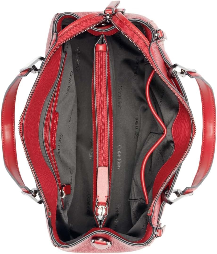 image:imageCalvin Klein Bubble Lamb Novelty Organization SatchelRuby Red