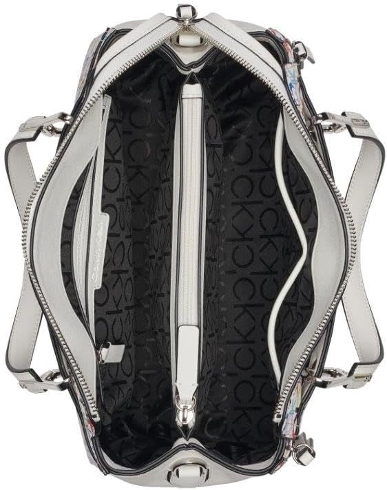 image:imageCalvin Klein Bubble Lamb Novelty Organization SatchelWhite Multi Logo