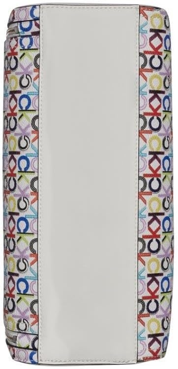 image:imageCalvin Klein Bubble Lamb Novelty Organization SatchelWhite Multi Logo