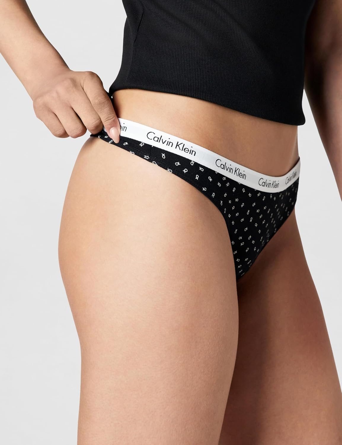 image:imageCalvin Klein Carousel Logo Cotton Stretch Thong Panties 5 Pack