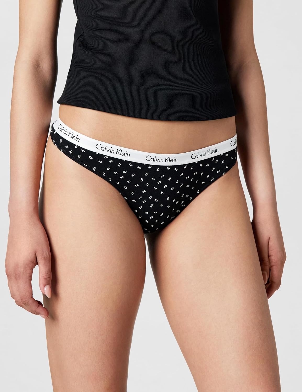 image:imageCalvin Klein Carousel Logo Cotton Stretch Thong Panties 5 Pack