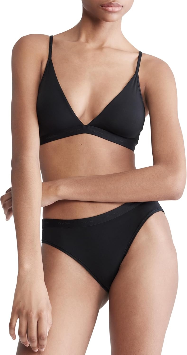 image:imageCalvin Klein Form to Body Lightly Lined Triangle BraletteBlack