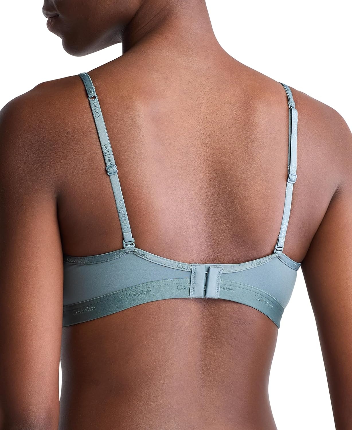 image:imageCalvin Klein Form to Body Lightly Lined Triangle BraletteBlue Performance