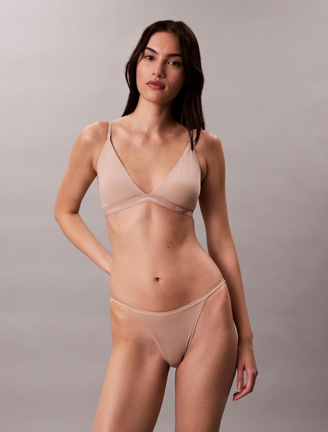 image:imageCalvin Klein Form to Body Lightly Lined Triangle BraletteCedar